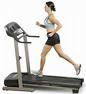 woman running on treadmill